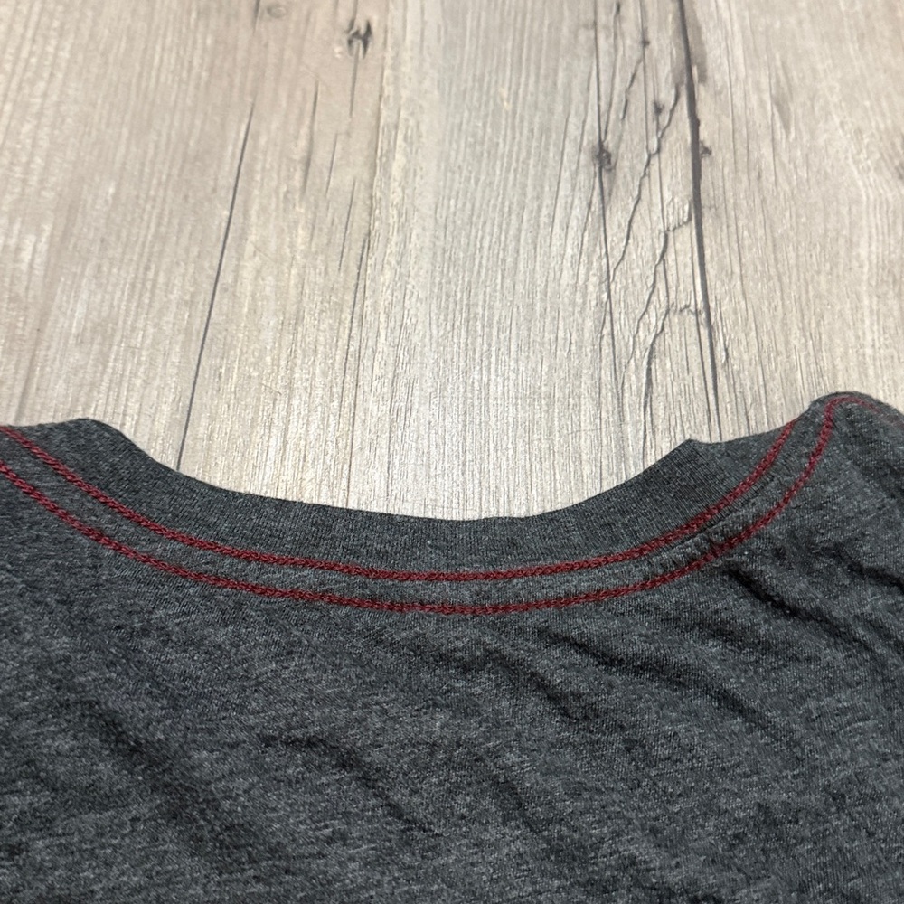 MENS RVCA T SHIRT GREY - Picture 4 of 5